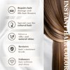 Joyful Young Semi Permanent Hair Color Mask, Hair Coloring Depositing Conditioner, Vegan Magic Hair Dye Conditioner, Colors Hair in Minutes Long Lasting Ammonia FREE, Cover Gray 300ml (LIGHT BROWN)