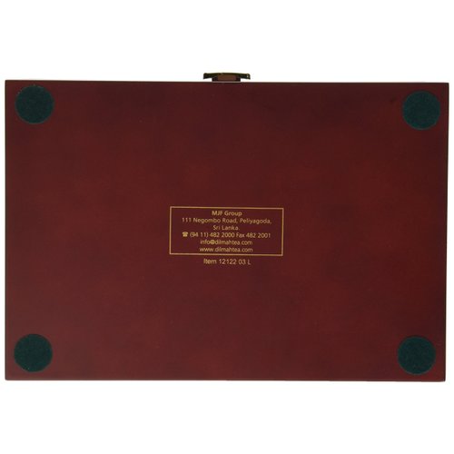 Dilmah | Luxury Wooden Tea Presenter and display | Tea Chest for total of 60 tea bags | Gourmet 6 slot tea Server | Teas not included | Tea Chest Only