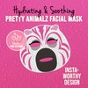 masque BAR Pretty Animalz Facial Sheet Mask, Fun and Unique Sheet Masks with Animal Character Prints, Hydrating and Soothing Korean Facial Mask, Nourishing & Exfoliating Skin Care, Pack of 6