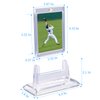 8PCS Magnetic Card Holders for Trading Cards, Card Protector Holders with Acrylic Stands Bases, Baseball Card Holders Fit for MTG, Game Cards, Sports Cards, Football Cards, Baseball Cards (8PCS)