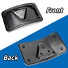 3148 Curved Laydown License Plate Mount with Frame Compatible with Harley Davidson 3 Hole Mount (Black)