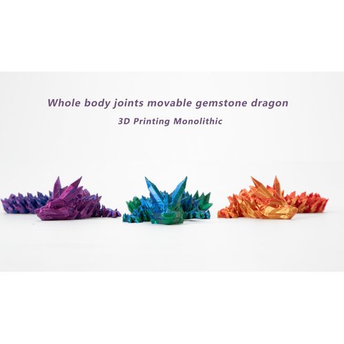 3D Printed Dragon,Chinese Dragon,Dragon Statue 12 in Fidget Toys for Autism/ADHD,3D Printed Gift Toy, Executive Desk Toys,Home Office Decor Blue