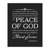 Philippians 4:6-7 - "God Will Guard Hearts and Thoughts" Inspirational Wall Art for Living Room, Decorations for Home, Religious Wall Decor, Wall Art Scripture, Home Decorations, Unframed - 8x10