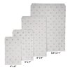 CuteBox Flat Paper Silver Polka Dot White Gift Bags (5" x 7") for Merchandise, Crafts, Party Favors, Retail, Handmade Goods, Arts and Crafts, Outdoor Events, Holidays, Weddings 300pc