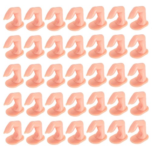 Hedume 60 Pack Practice Fingers, DIY Nail Art Training Fingers, Nail Decoration Training Fingers for Nail Art Beginners, Lovers and Salon Artists
