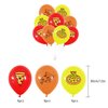 Pizza Theme Birthday Decoration Pizza Party Supplies with Happy Birthday Banner Cake Cupcake Toppers Balloons for Kids Boys Girls Birthday Baby Shower