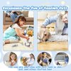 TEUVO Pet Care Playset Robot Dog Toys for Kids, 12Pcs Kids Vet Playset Toys Veterinarian Kit Doctor Kit & Interactive Electric Dog Plush & Cage Pretend Play Gifts for Girls Toddlers 3 4 5 6 7 Year Old
