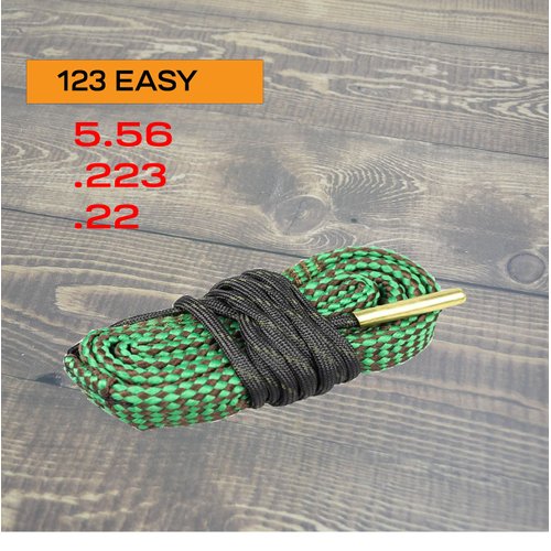 Calicob Gun Cleaning Snake for 5.56 .223 .22 Rifle Barrel Bore Rope Brush for Rifle Pistol, Easy to Use Reusable Gun Cleaning Snakes One Pull Tight Fit The for Any Occasion