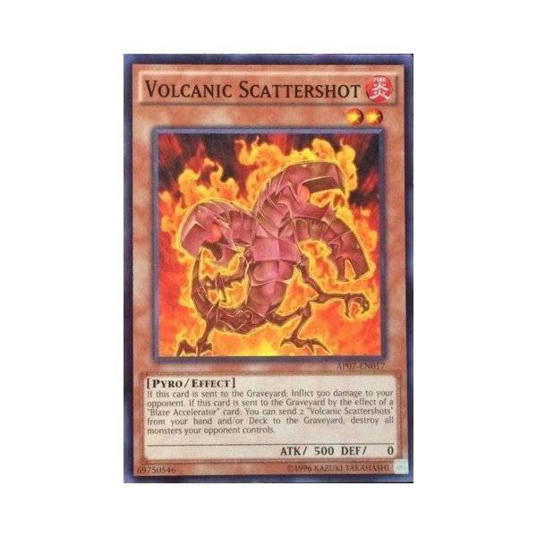 YU-GI-OH! - Volcanic Scattershot (AP07-EN017) - Astral Pack: Booster Seven - Unlimited Edition - Common