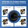 Replacement for Delta Faucet Classic 13 Series Single-Function Shower Valve Trim Kit, Shower Handle, Matte Black Shower Trim Kit T13020-BL (Cartridge and Valve Not Included)
