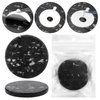 Grafting Eyelash Jade Stones Black Pink Round Jade Stone Eyelash Glue Stone Adhesive Glue Pallet Pad Eyelash Extension Makeup Beauty Salon Accessories (Black-2 Pcs)