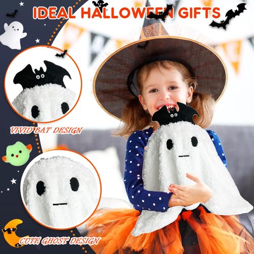 Halloween Plush Toys,9.8Inch Ghost Plush Toy Halloween Plush Toys,Cute Halloween Stuffed Animal, Halloween Party Gift,Halloween Treat Bag Halloween Basket Stuffers Kids Boys Girls Birthday Gifts