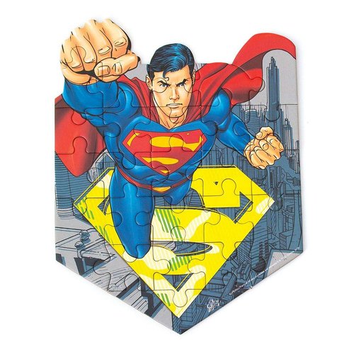 Playhouse DC Comics Superman 24-Piece Die-Cut Shaped Mini Puzzle for Kids