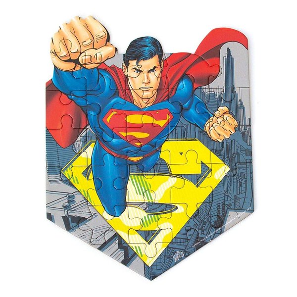 Playhouse DC Comics Superman 24-Piece Die-Cut Shaped Mini Puzzle for Kids