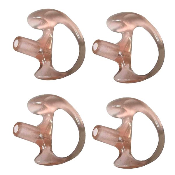 Ear Phone Connection Left Ear Medium Soft Silicone Radio Earpiece Set of 4 pcs - Insert Earmolds - Semi Custom Mold Earplug Earbuds