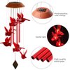 Cardinal Wind Chimes for Outside Mother Gift Red Cardinal Gifts for Women Cardinal Memorial Gifts for Mom Solar Cardinal Wind Chimes Lights Cardinal Gifts for Loss of Loved One Garden Cardinal Decor