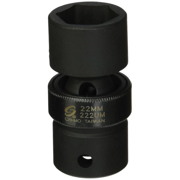 Sunex 222um 1/2-Inch Drive 22-mm Universal Impact Socket