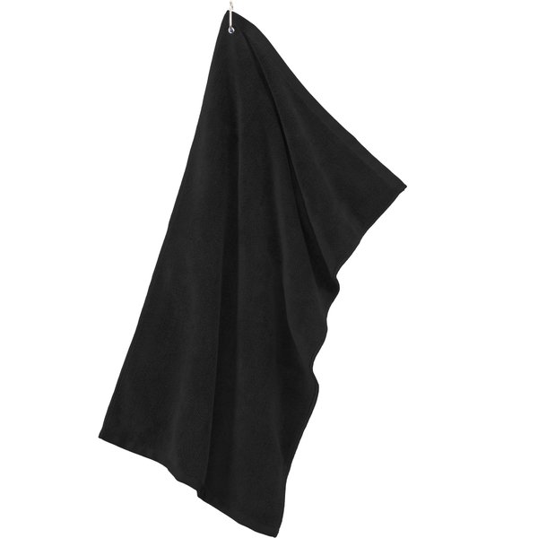 Joe's USA(tm - Microfiber Golf Towels-Black Qty of 3