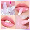 Color Changing Moisturizing Lip Glow Oil, Magic Plumping Lip Oil, Warm Change Color Changing Moisturizing Lip Gloss Long Lasting Nourishing Lip Glow Oil Non-sticky Primer Lip Tint (02 Shimmer Pink)