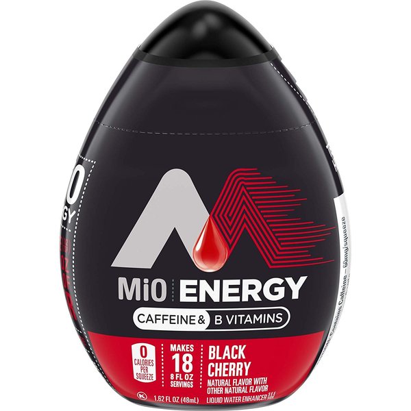 MiO Energy Black Cherry Liquid Water Enhancer, Caffeinated, 1.62 fl oz (Limited Edition)