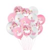 Swan Princess Balloons, 15 Pcs Pink and White Latex Balloons Swan Soiree Confetti Balloons for Wedding Birthday Girl Baby Shower Party Decoration
