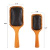 Wooden Curly Hair Brush For Thick And Thin Long Short Wet Message Paddle Boar Bristle Hair Air Brush Comb