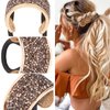 YISSION 4Pcs Sparkly Rhinestone Hair Ties Ponytail Holder Elastics Scrunchies Fancy Crystal Hair Ties for Thin Thick Hair Rhinestone Hair Accessories for Women Girls (Black Rhinestone)