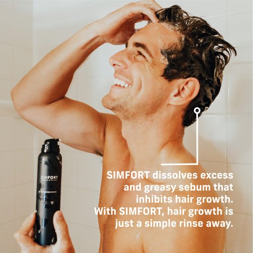 SIMFORT Hair Conditioner for Men & Women, Recommended for Use with SIMFORT Carbonic Acid Shampoo, 4.2oz, 1-Month Use (1 Pack)