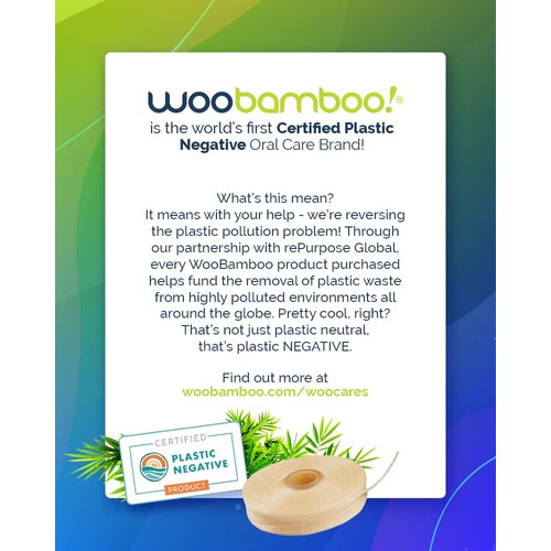 WooBamboo! Biodegradable Silk Dental Floss: 4-Pack Bundle