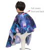PERFEHAIR Kids Haircut Barber Cape Cover for Hair Cutting,Styling and Shampoo - Space Starry Sky Printing