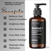 Retinol + Niacinamide B3, Vitamin C, Hyaluronic Acid Serum, Anti-Aging Serum for face, Brightening Firming Hydrating Serum, Fine lines and Wrinkle Face Serum - 8oz