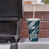 Rico Industries NFL Football Philadelphia Eagles 16oz Personalized Tumbler W/Straw - Team Colored Travel Tumbler - Keeps Drinks Cold or Hot- Reusable Straw Included