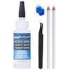 2oz Liquid Fusion - Premium Urethane Adhesive for Crafts, Rhinestone Glue - Pixiss Rhinestone Tool Kit - Wax Pen, Rhinestones Picker Tool Needle Tweezers - Jewelry Glue for Jewelry Making, Nail Art