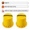 GISCO Balancing Bucket Stilts 1 Pair Thickened Plastic Walking Stilts Balance Bucket Stilts Toy with Adjustable Rope Gifts for Balance Coordination Party Game Birthday (Yellow)