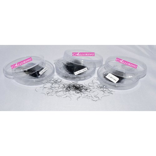 Alluring Combo J curl .15mm x 11mm, 13mm, 15mm Eyelash Extension Loose Individual Glossy Lashes