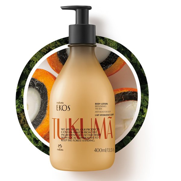 natura - Ekos Tukumã Replenishing Body Lotion - Vegan Skin Care - Moisturize & Improve Skin Texture - Boost Hyaluronic Acid - Brazilian Beauty Secrets - Self Care & Body Care - 13.5 fl oz (400ml)