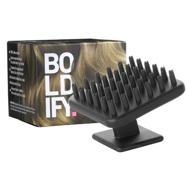 Boldify Scalp Scrubber - Hair Scalp Massager Shampoo Brush for Scalp Health - Scalp Brush Hair Growth, Silicone Scalp Scrubber - Waterproof Hair Scrubber - Scalp Exfoliator for Dandruff Removal