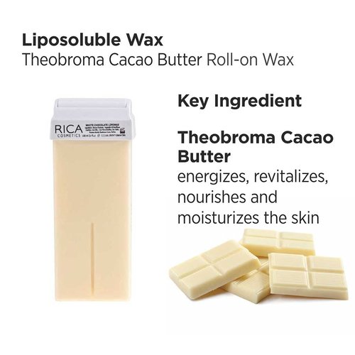 Rica Wax White Chocolate Roll-On Wax Kit (Set of 4 Refill Wax) 100 ML - Made in Italy