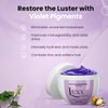 Luxx Violet Deep Conditioning Hair Mask | Hydrating Purple Hair Mask | Neutralizes Yellow Tones & Brassiness | Vegan Hair Mask for Color-Treated Hair | Paraben & Sulfate-Free (8 Fl. Oz), Clear