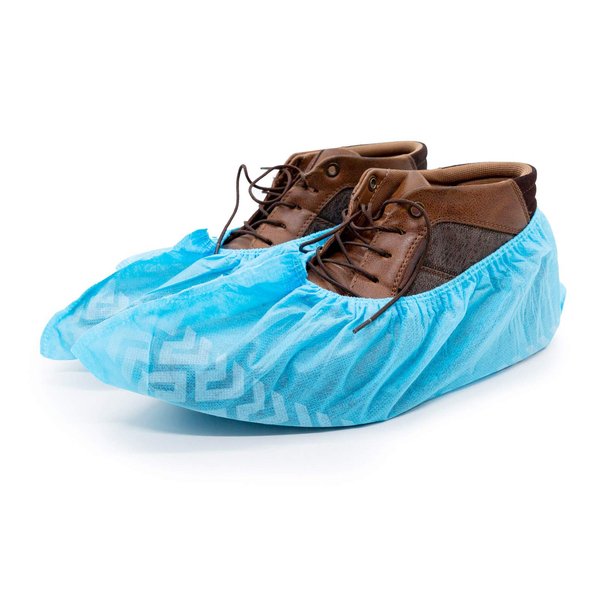 Cleaing Disposable Shoe Covers XL Non Slip 50 Pairs (Pack of 100) for Indoors Fit Shoe Sizes to Men's 14, Boot Sizes 13