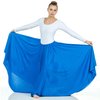 Danzcue Womens Long Full Circle Dance Skirt (2XL-3XL, Bright Royal)