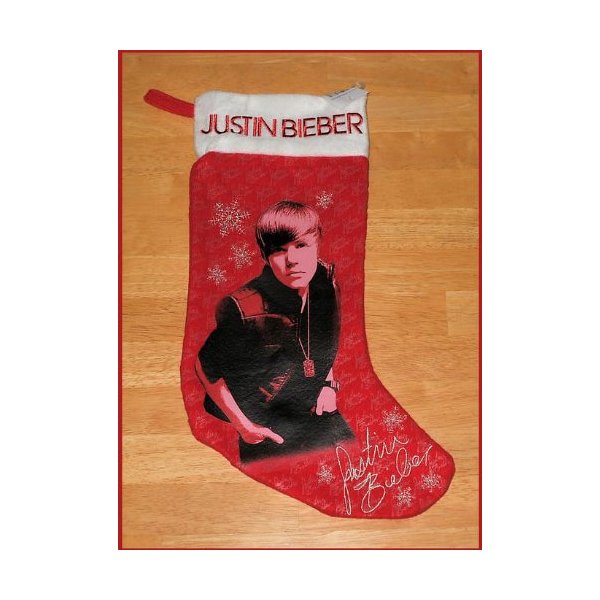 OFFICIAL JUSTIN BIEBER HOLIDAY CHRISTMAS STOCKING