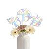 KEWUFD Mis 15 Centerpiece Sticks Happy 15th Birthday Party Decor Hello 15 Table Topper for Cheer To 15 Years Old Birthday Party Decoration Supplies 12PCS Holographic Glitter