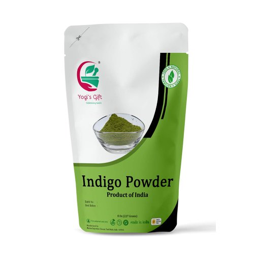 INDIGO POWDER for Hair Dye | With FREE GLOVES and HEAD CAP| Ideal for Black and Dark Hair | Indigofera Tinctoria | Black Henna | 8 oz (227 grams) | Natural Hair Color | Pure Indego
