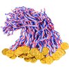 KISEER 40 Pieces Plastic Gold Winner Award Medals Bulk for Sports, Games Competitions, Party Favors and Decorations