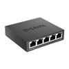 D-Link Ethernet Switch, 5 Port Gigabit Unmanaged Metal Desktop Plug and Play Compact (DGS-105),Black