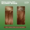 Clairol Natural Instincts Demi-Permanent Hair Dye, 7RG Dark Rose Gold Blonde Hair Color, Pack of 3
