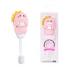ZMRZ Kids Toothbrush - Soft Bristles for Toddlers & Children Aged 1-4 - Fun Dinosaurs Shape for 360 Degree Cleaning - Gifts for Kids’ Birthday (1 Count (Pack of 1), Pink)