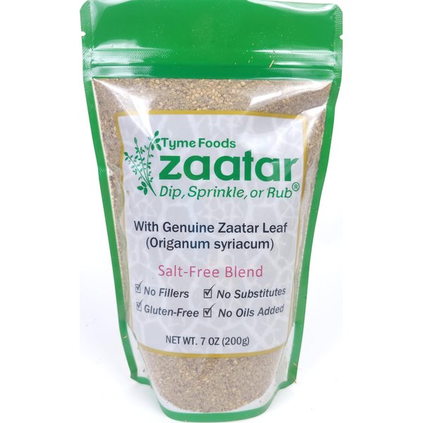 Zaatar - Mediterranean Salt Free Seasoning with Genuine Hyssop - 7.0 OZ No Salt Seasoning and Spices