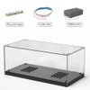 Mould King Clear Display Case with LED Lights for Mould King Speed Champions Cars, Suits MK 27013 27014 or Other Brand's Cars with The Same Size, Waterproof Dustproff Protect Case for Model Car Kits